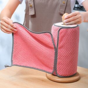 Pink microfiber roll
