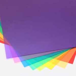 Colorful plastic sheets