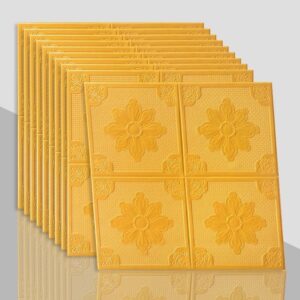 Yellow ceiling tiles